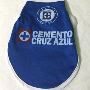 Cruz Azul Soccer Jersey For Dogs or Cats Size S